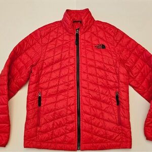 The North Face Cherry Red Thermoball Jacket